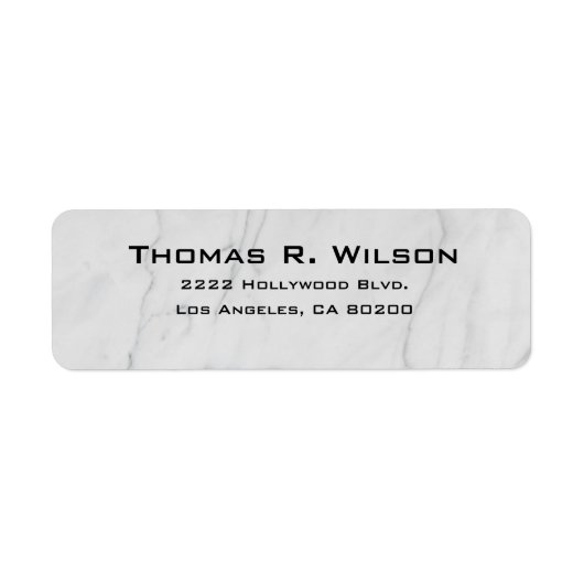 Business Logo Custom Return Address Label ラベル (正面)