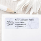 Business Logo Custom Return Address Label ラベル (インサイチュ)