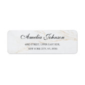 Business Logo Custom Return Address Label ラベル (正面)