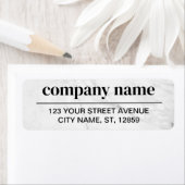 Business Logo Custom Return Address Label ラベル (インサイチュ)