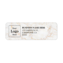 Business Logo Custom Return Address Label ラベル