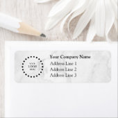 Business Logo Custom Return Address Label ラベル (インサイチュ)
