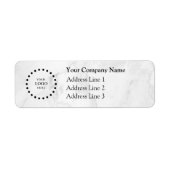 Business Logo Custom Return Address Label ラベル (正面)