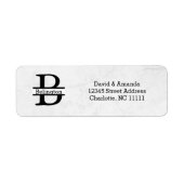 Business Logo Custom Return Address Label ラベル (正面)