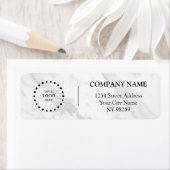 Business Logo Custom Return Address Label ラベル (インサイチュ)