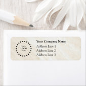 Business Logo Custom Return Address Label ラベル (インサイチュ)