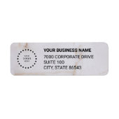 Business Logo Custom Return Address Label ラベル (正面)