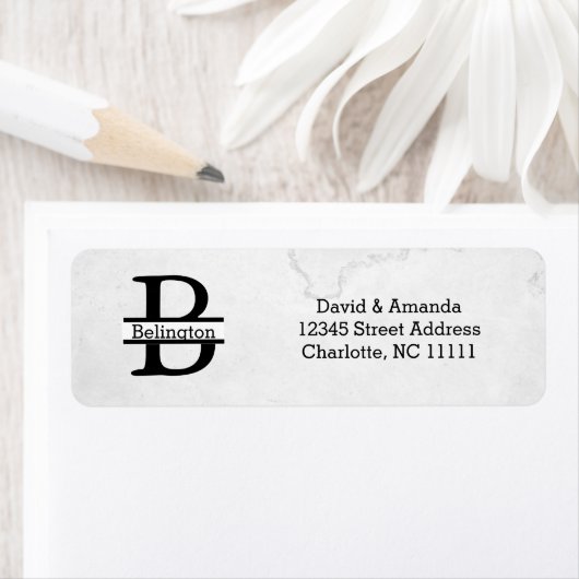 Business Logo Custom Return Address Label ラベル (インサイチュ)