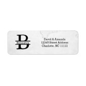 Business Logo Custom Return Address Label ラベル (正面)