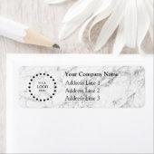 Business Logo Custom Return Address Label ラベル (インサイチュ)