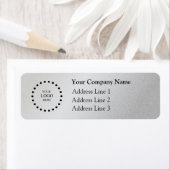 Business Logo Custom Return Address Label ラベル (インサイチュ)