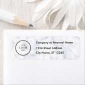 Business Logo Custom Return Address Label ラベル (インサイチュ)