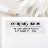 Business Logo Custom Return Address Label ラベル (インサイチュ)