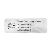 Business Logo Custom Return Address Label ラベル (正面)