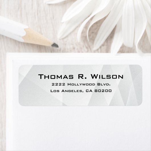 Business Logo Custom Return Address Label ラベル (インサイチュ)