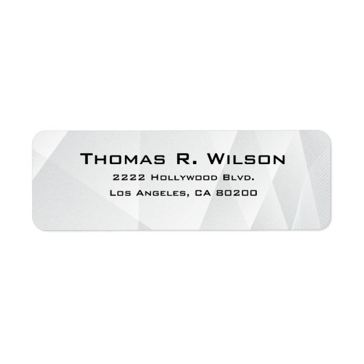 Business Logo Custom Return Address Label ラベル (正面)