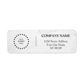 Business Logo Custom Return Address Label ラベル (正面)