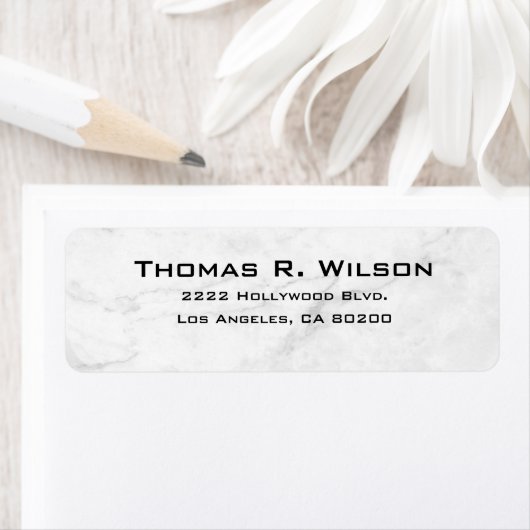 Business Logo Custom Return Address Label ラベル (インサイチュ)