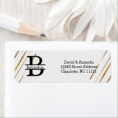 Business Logo Custom Return Address Label ラベル (インサイチュ)