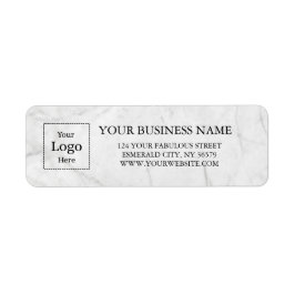 Business Logo Custom Return Address Label ラベル
