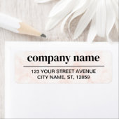 Business Logo Custom Return Address Label ラベル (インサイチュ)
