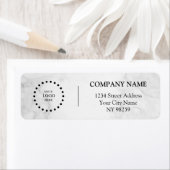 Business Logo Custom Return Address Label ラベル (インサイチュ)