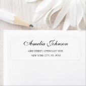 Business Logo Custom Return Address Label ラベル (インサイチュ)