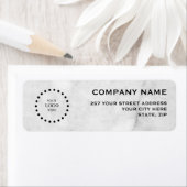 Business Logo Custom Return Address Label ラベル (インサイチュ)