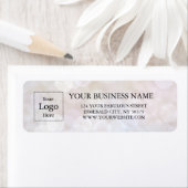 Business Logo Custom Return Address Label ラベル (インサイチュ)