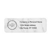 Business Logo Custom Return Address Label ラベル (正面)