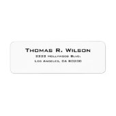 Business Logo Custom Return Address Label ラベル (正面)