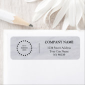Business Logo Custom Return Address Label ラベル (インサイチュ)