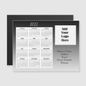 Business Logo Customer Annovation 2022カレンダー マグネット招待状 (正面/裏面)
