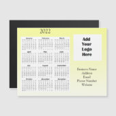 Business Logo Customer Annovation 2022カレンダー マグネット招待状 (正面/裏面)