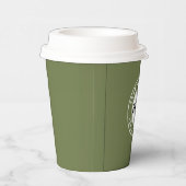 Business LOGO elegant black &white Professional  紙コップ (右)