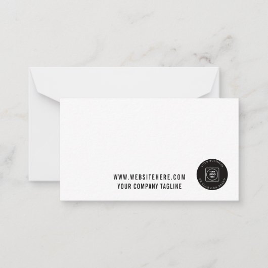 Business Logo Employee Offices Note Card ノートカード (正面)