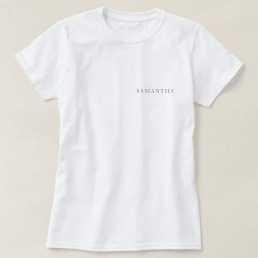 Business Logo Employee Staff Name Company Branded Tシャツ (デザイン正面)