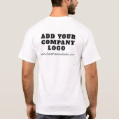Business Logo Employees Event Matching Custom Tシャツ (裏面)