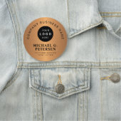 Business logo faux copper company employee 名札 (インサイチュ)