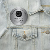 Business logo  faux silver company employee 名札 (インサイチュ)