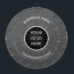 Business Logo Grey Company Promotional Modern ダーツボード<br><div class="desc">Business logo,  grey,  company,  modern,  branding,  promotional,  elegant,  dartboard.</div>