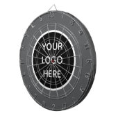 Business Logo Grey Company Promotional Modern ダーツボード (正面右)