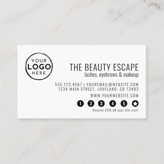 Business Logo Loyalty Card ロイヤリティカード (正面)