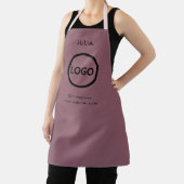 Business Logo Mauve Taupe Employee Staff Name Apr エプロン (インサイチュ)