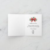 Business Logo Merry Christmas Thank You Card   ノートカード (内部)