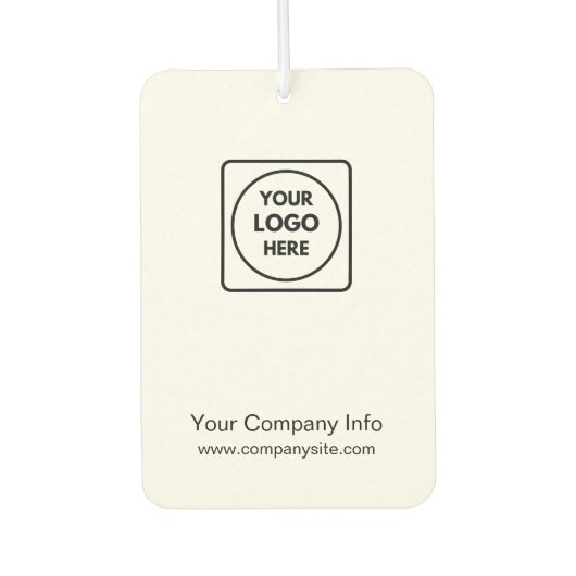 Business Logo Minimal Clean Simple Branding Design カーエアーフレッシュナー (正面)