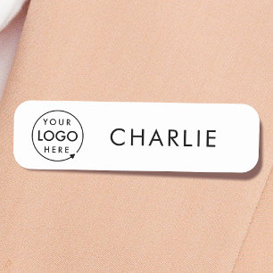 Business Logo Minimalist Clean Simple Employee 名札
