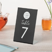 Business Logo Modern Minimalist Table Number 台座サイン (インサイチュ)