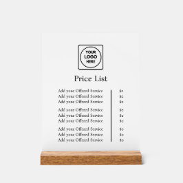 Business Logo | Modern Professional Custom Price アクリルサイン