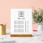 Business Logo | Modern Professional Custom Price  アクリルサイン (ウェディング)